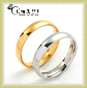 

Inner and Outer Arc Smooth Titanium Steel Women's Confidence Fashion Stainless Steel Ring 2020