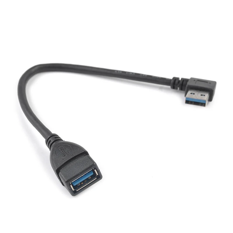 Usb 3,0 угол 90 градусов удлинитель адаптер «Папа-мама» шнур данных