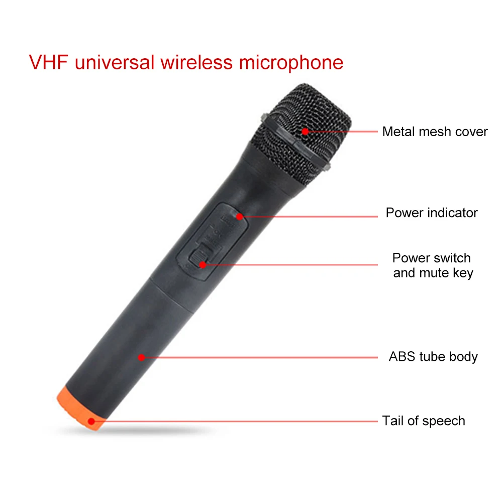 bluetooth microphone Wireless Microphone UHF 3.5mm 6.35mm Handheld Wireless Microphone Karaoke Mic with USB Receiver wireless microphone 2020 mic