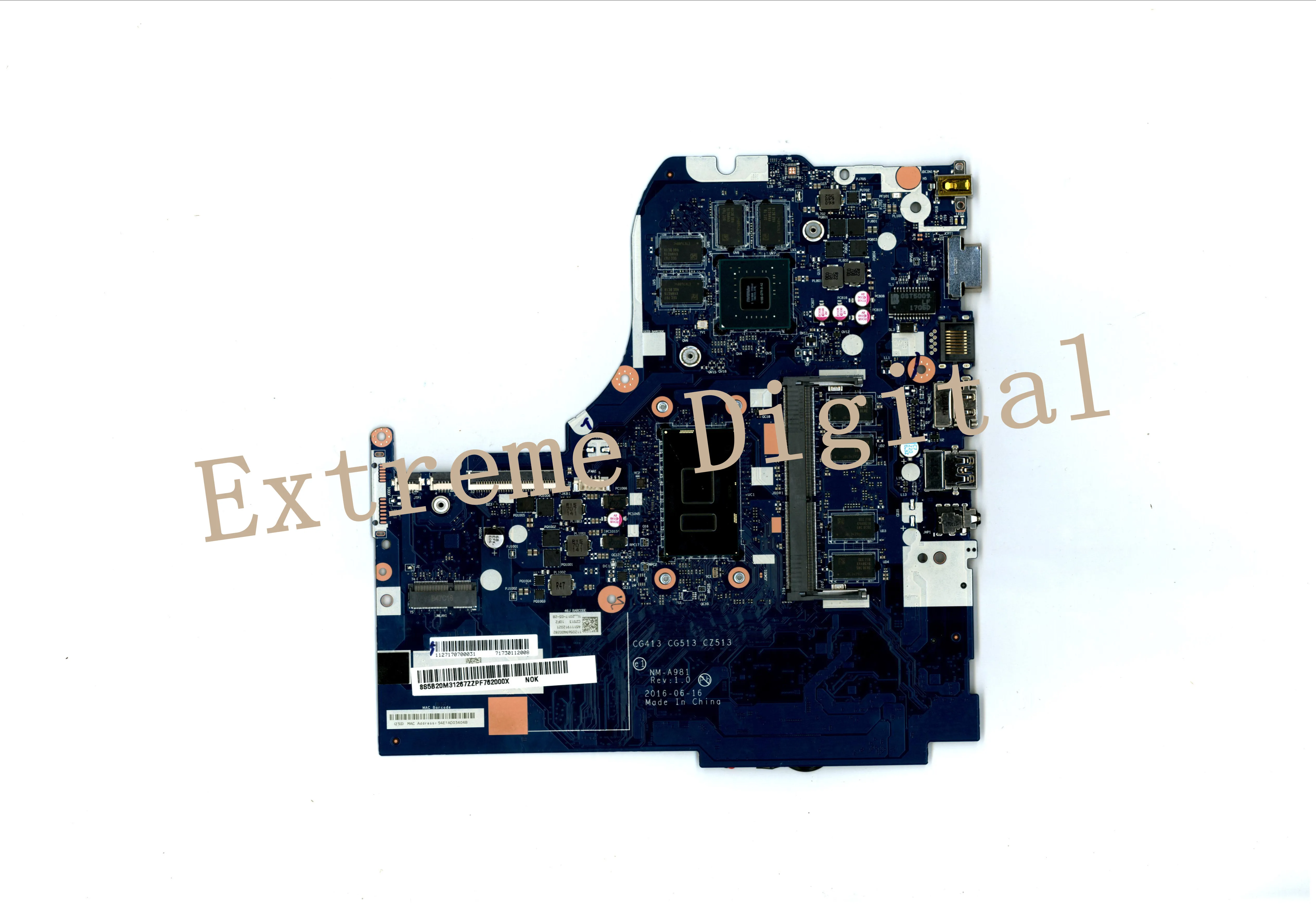 Для Lenovo 510-15IKB 310-15IKB Материнская плата ноутбука CG413 CG513 CZ513 NM-A981 I5-7200U 4GB RAM 2G Motherboard100 %