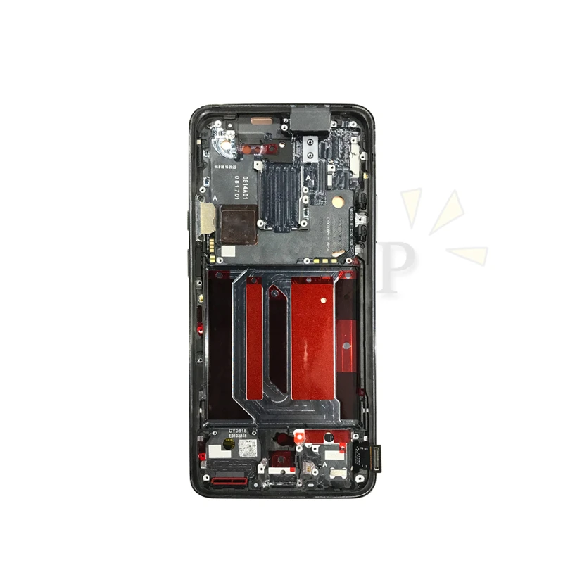 AMOLED для Oneplus 7 Pro ЖК-дисплей кодирующий преобразователь сенсорного экрана в сборе с рамкой для 1+ 7 Pro ЖК-экран Замена 6,67"