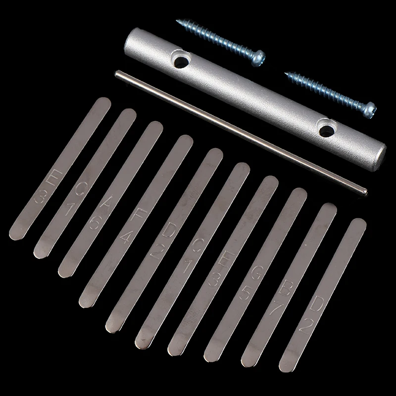 New 10 Keys Kalimba Thumb Piano Musical Instrument Thumb Piano Bridge Saddle 10 Keys Set Kit for Kalimba DIY Replacement Parts