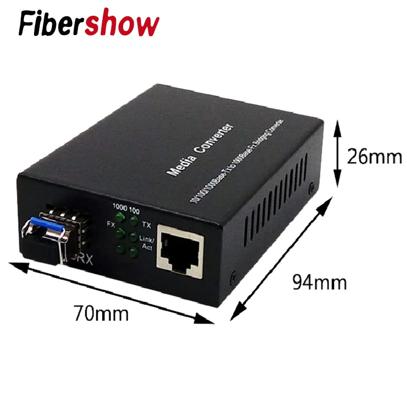 Convertidor De Medios Ópticos 1 Puerto Sfp A 1 Rj45 Convertidor De Medios Ópticos 1 Puerto Sfp A 1 Rj45