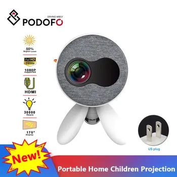 

Podofo YG220 mini projector supports mobile phone video Player Movie Playback Projector Home Theater Entertainment Device