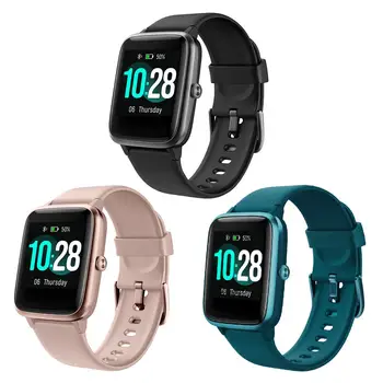 

Smart Watch Fitness Tracker Sport Bluetooth Activity Tracker Touch Screen 5ATM Waterproof Music Control Pedometer