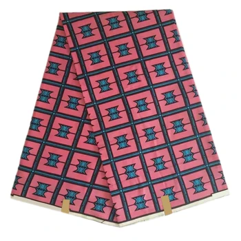 

Women Dress Material 100%Soft Printed Cotton Fabric Veritable High Quality African Style Wax Prints Fabric 6 Yards VL13-74