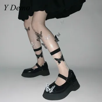 

Y Demo Harajuku Sweet Lolita Butterfly Socks Women Casual Socks Accessory