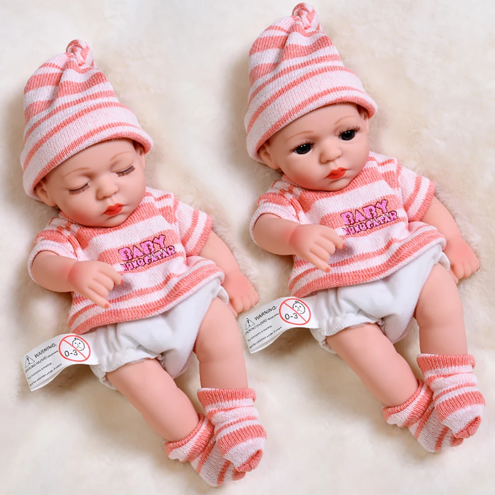 30 см Спящая кукла для новорожденных полностью силиконовая Waterprrof Bebe Reborn куклы