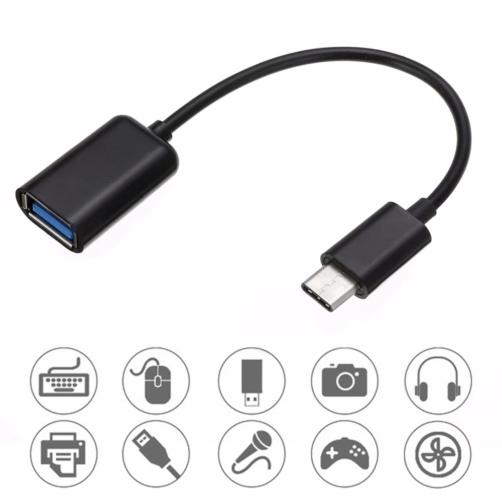 Type-C OTG Кабель-адаптер для samsung S10 S10+ Xiaomi Mi 9 Android MacBook мышь геймпад планшетный ПК Тип C OTG USB кабель