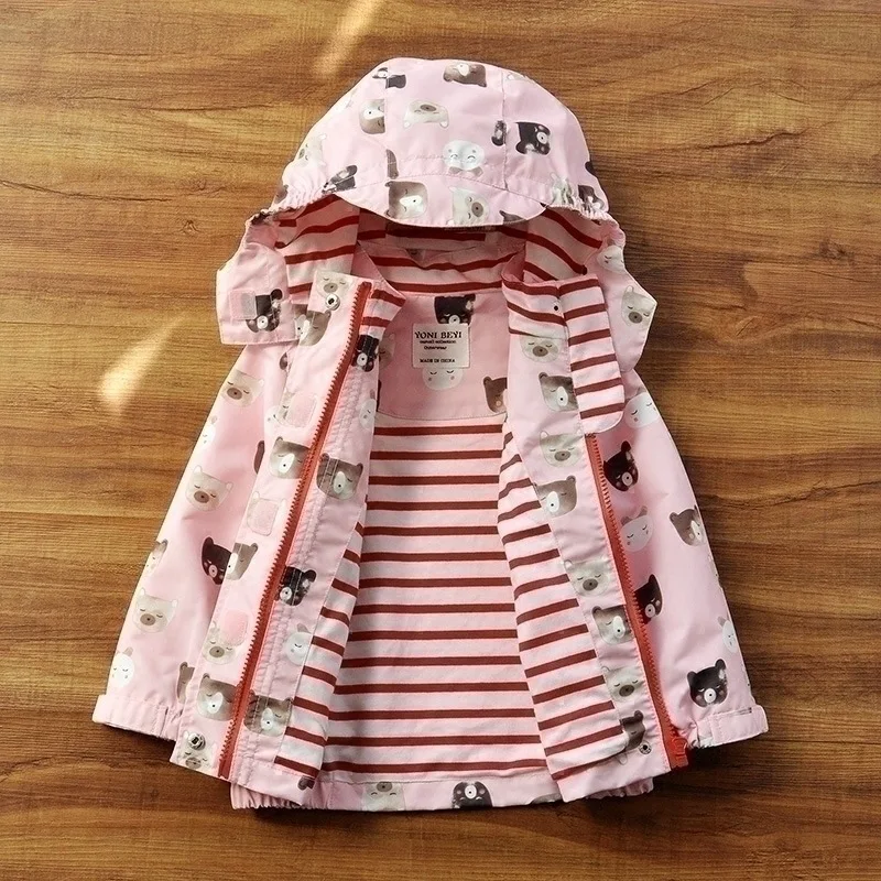 

CHILDREN'S Jacket Girls Cartoon Outdoor Clothing 2019 New Style Spring And Autumn Childrenswear Korean-style Deconstructable Coa