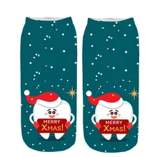 3 Pairs Christmas Socks Autumn Winter Santa Claus Deer Patterns Warm Meias Funny Socks носки с надписями новогодние носки