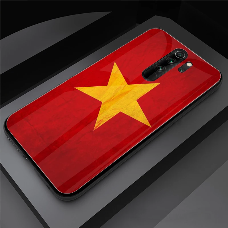 USSR Soviet Emblem Tempered Glass Phone Case For Redmi Note 5 6 7 8 9 Pro Note8T Note9S Redmi8 9 Cover Shell xiaomi leather case