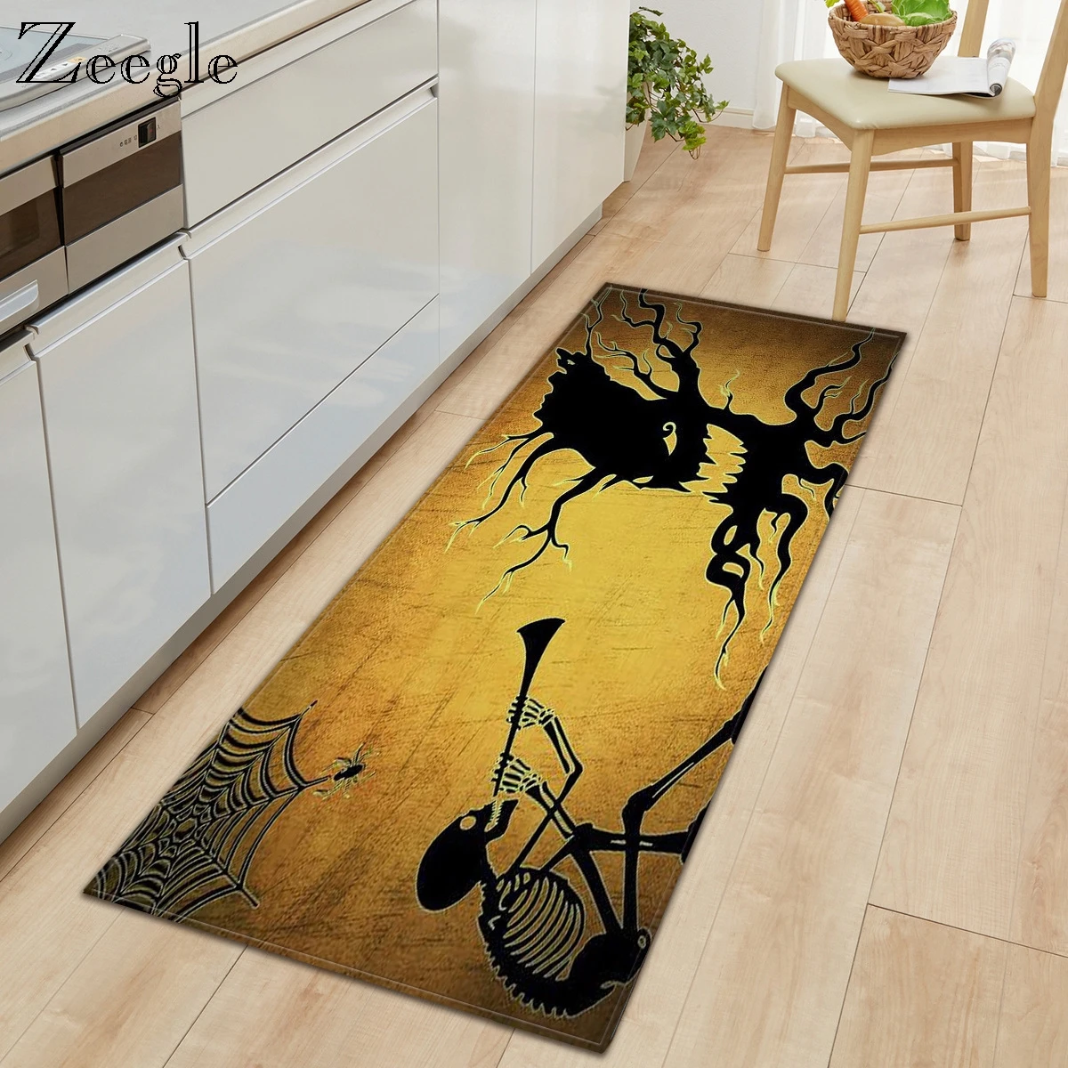 Zeegle Halloween Living Room Carpet Home Designer Kitchen Mat
