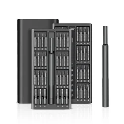 Juego de destornilladores 63 en 1, brocas magnéticas de precisión Torx, mango de broca hexagonal, Kit de destornilladores de reparación de teléfonos móviles, herramientas
