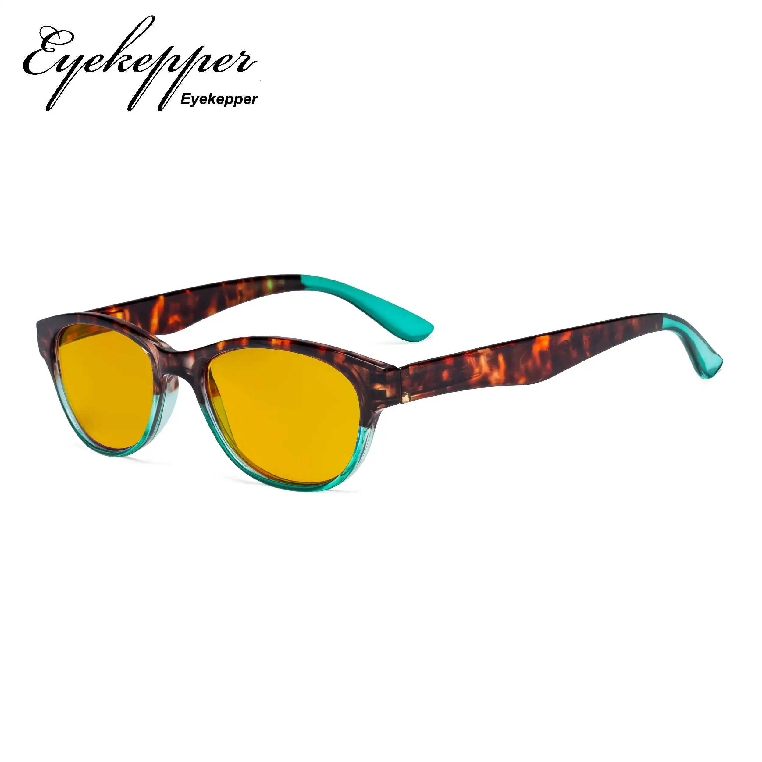 HP074D Eyekepper, женский синий светильник, блокирующие очки для чтения с янтарным оттенком, светофильтр, линза-кошачий глаз, компьютерные очки для женщин