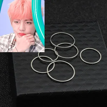 

1 Pcs Bangtan Boys V Retro Style Knuckle Joint Ring Men and Women Suit Personality Very Fine Bone Joint Tail Ring