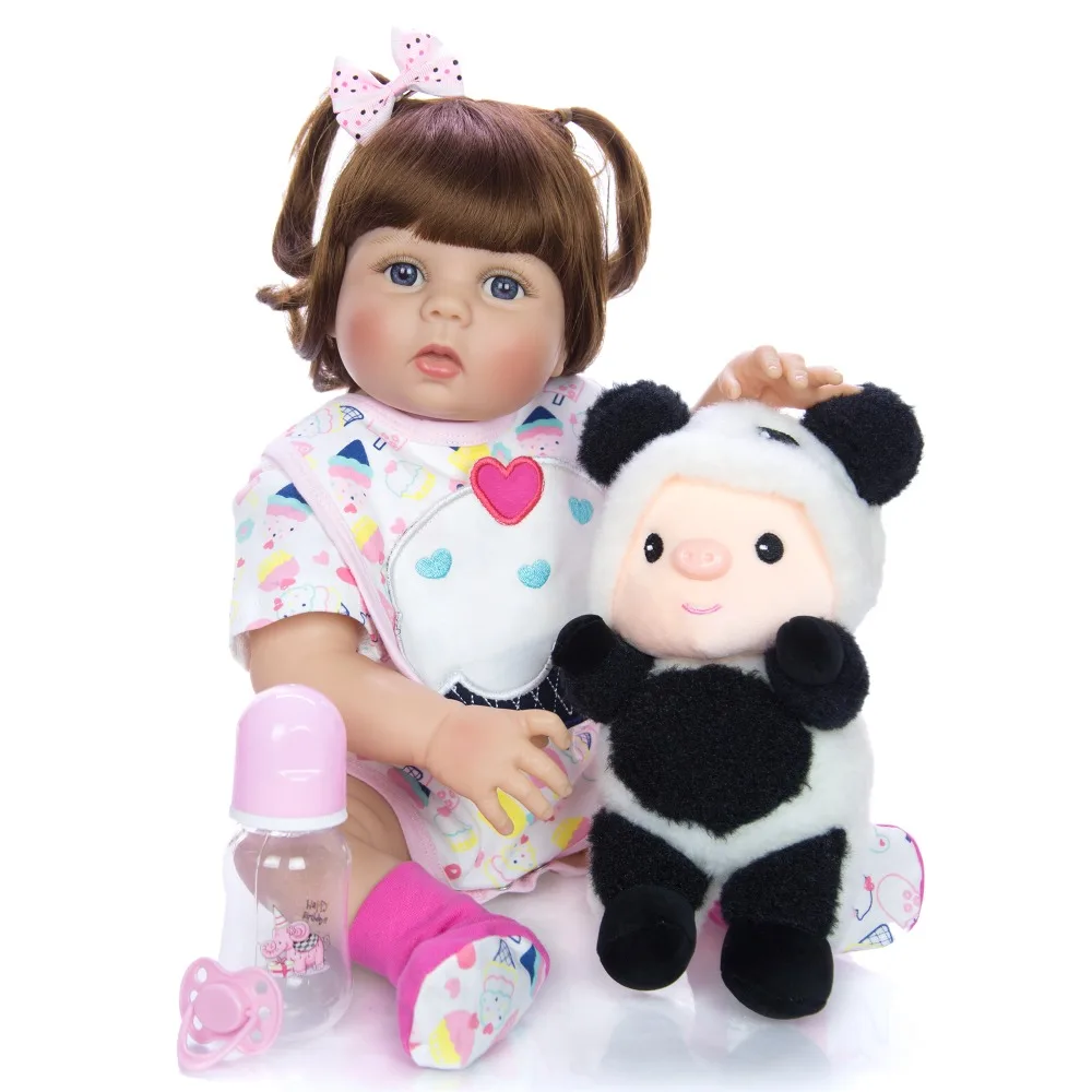 Новый DOLLMAI Bebes Reborn Dolls de Silicone Girl 55 см ручная роспись виниловая Кукла reborn игрушки для