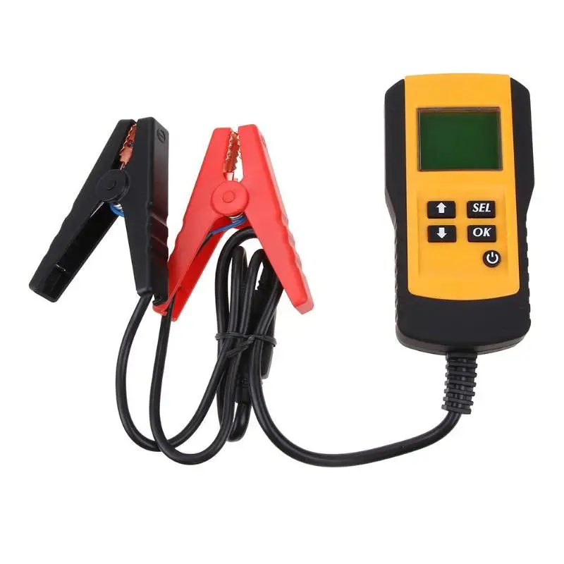 

Car Battery Tester Vehicle Car LCD Digital Battery Test Analyzer Auto System Analyzer Voltage CCA Test Diagnostic Tool