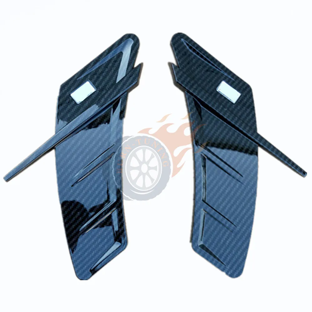 Накладка на крыло из углеродного волокна ABS ABT для A3, A4, A5, A6, A7, Q3, Q5, Q7, автомобильный Стайлинг, воздушный крыло, вентиляционная отделка, декоративные детали
