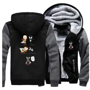 

One Punch Man Jackets Men Venom Edward Brock Sweatshirts Hoodies Winter Thick Zipper Fleece Warm Coats Funny Sportswear Outwear
