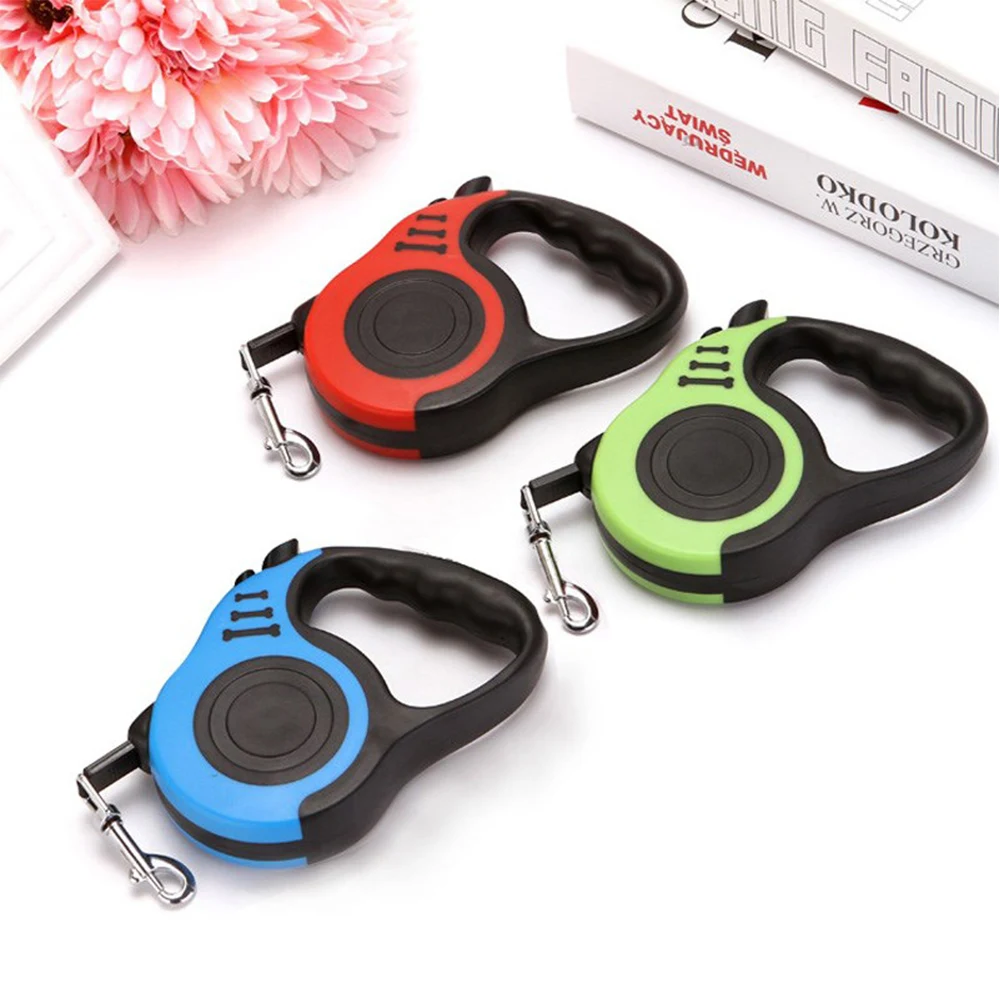 

2020 Durable Retractable Dog Leash Automatic Nylon Cat Lead Extending Puppy Walking Running Lead Roulette For Dogs 3/5M