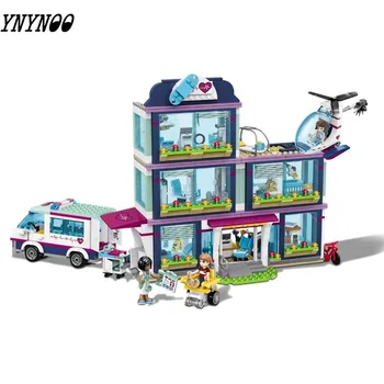 

932pcs Compatible lepining friend Series Building Blocks toys Heartlake Hospital kids Bricks toy girl gifts 37036 41318