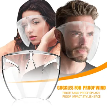 

Home Cooking Face Screen Fog Prevent Liquid Oil-Splashing Protective Face Shield Transparent Dustproof Facial Protect Visor #M
