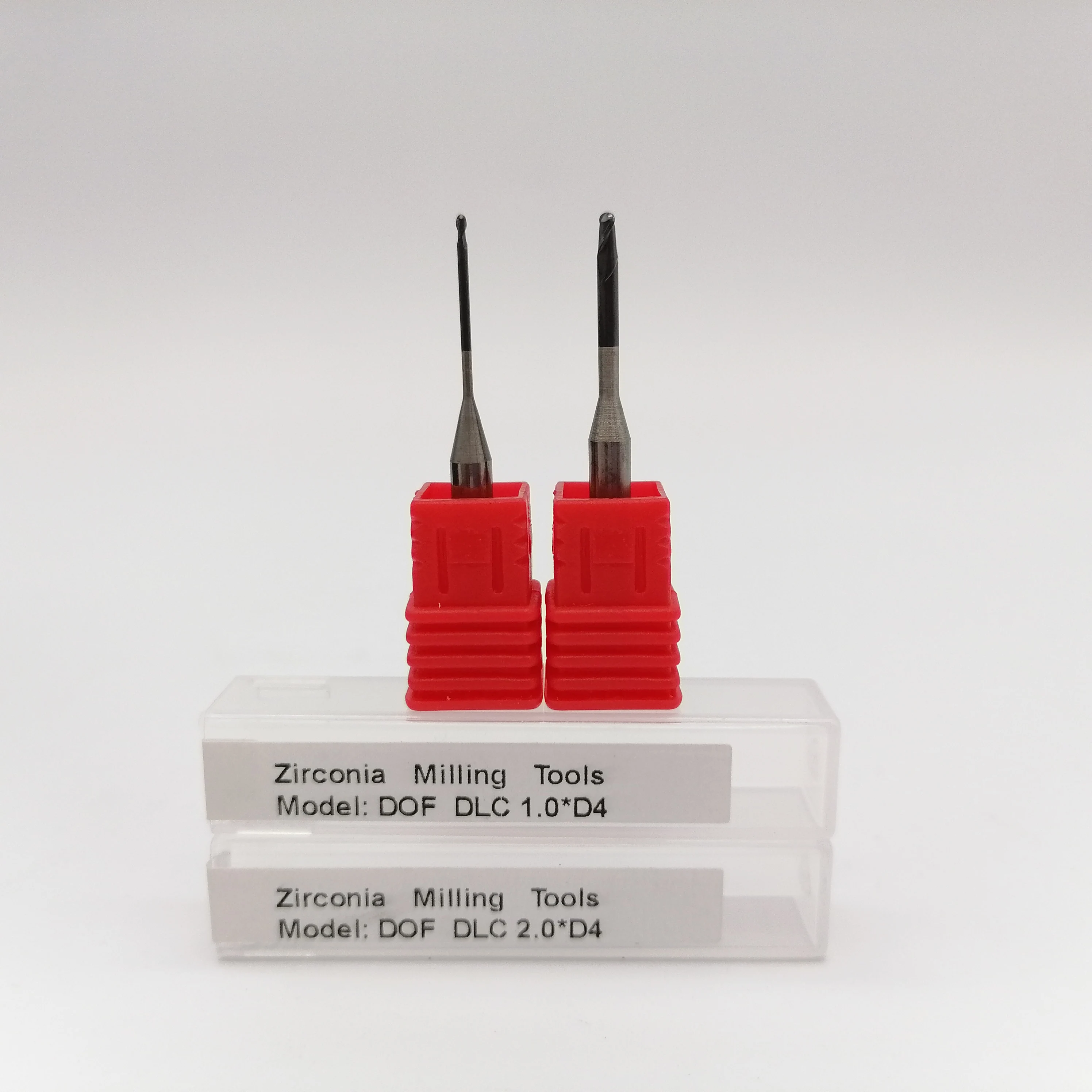 Dental Labor DOF Fräsmaschine Cutter Diamant Beschichtung Zirkonia Fräsen burs Für Glas Keramik PMMA Lithium-Disilikat Material – Detail 4