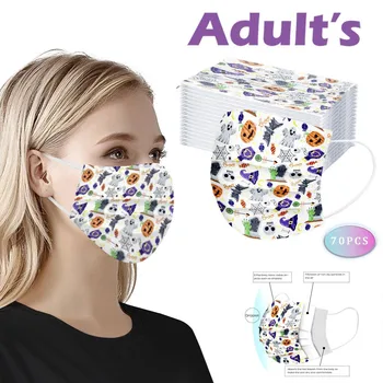 

Disposable Face Mask mascarilla Unisex Industrial Adult 3Ply Earhook Mouth cover Christmas Mask Printed Disposable Face Masks