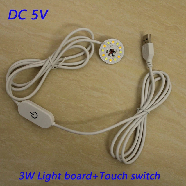 DC5V Dimmable LED chip 5/10/12W Surface Light Source SMD 5730 LED Light  Beads DIY Tricolor Adjustable LED Bulb White Warm White