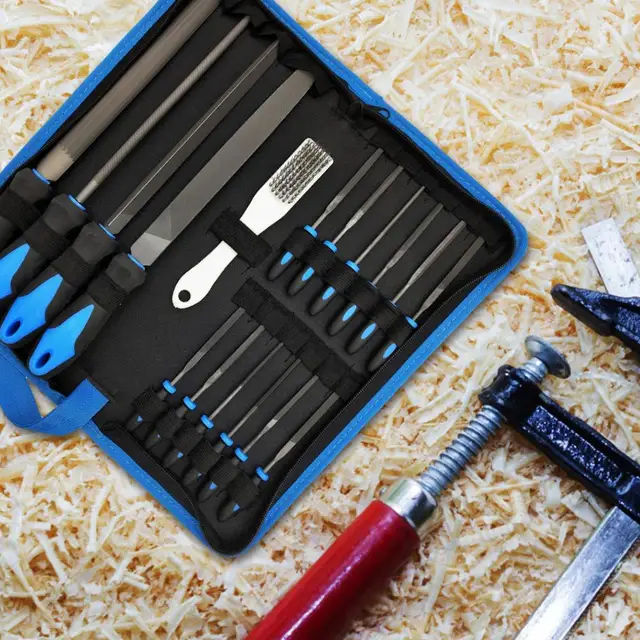 Gyémánt Mini Fém Tű Fájlkészlet Hordozható Csiszolónövész -Készlet Ácsok Famegmunkálás Csiszolás Kézi Fájlok Szerszámok - Image 5
