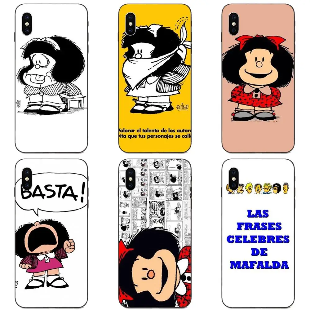 Mafalda Girl Soft TPU Cell Case For Huawei nova 2 2S 3i 4 4e 5i Y3 Y5 II Y6 Y7 Y9 Lite Plus Prime Pro 2017 2018 2019 | Мобильные