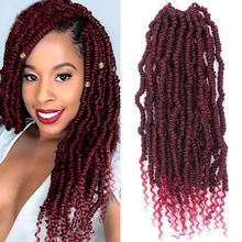 

ONYX 14Inch 24 Strands/pack Bomb Twist crochet hair Braiding Hair Passion Spring Twists Synthetic Crotchet Hair Extension