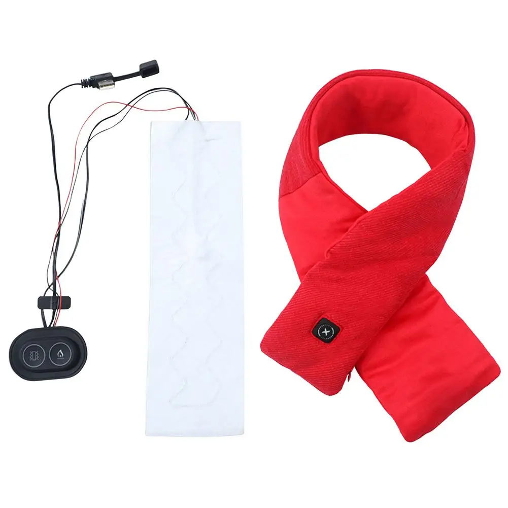 3 Speed Temperature Adjustment Heated Scarf Rechargeable Carbon Fiber