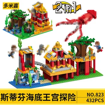 

Cave Citys minecraftinglys Building Blocks Compatible with ededinglys Aminal Alex Action Figures Brick Toys Children gift