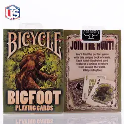1 колода велосипед BigFoot игральные карты для покера Размер USPCC волшебные карты новые Запечатанные коллекционные карты магические трюки