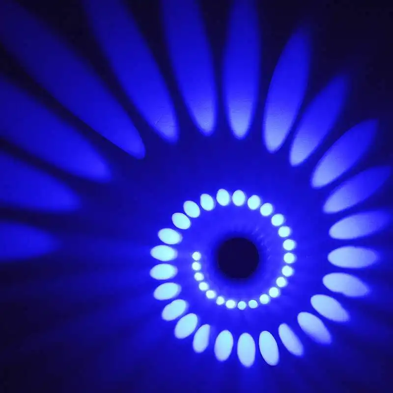 Фото Разноцветный светодиодный настенный светильник RGB, лампа с эффектом освещения, с дистанционным управлением, бра для вечерние, баров, караоке, украшение для дома №5