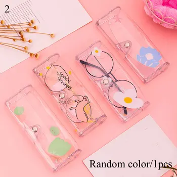 

Transparent Glasses Box Protection Cartoon Cute Glasses Case Box Carry Sunglasses Container Bag Travel Eyewear Accessoires