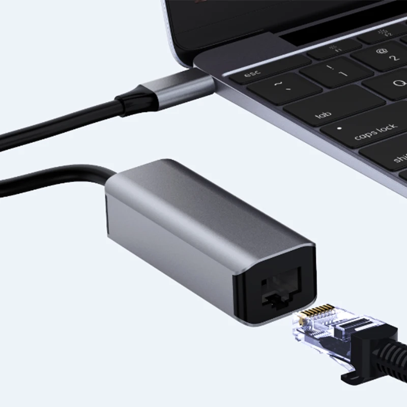 Тип C к RJ45 хаб Gigabit Ethernet высокоскоростной адаптер портативный для домашнего офиса SP99