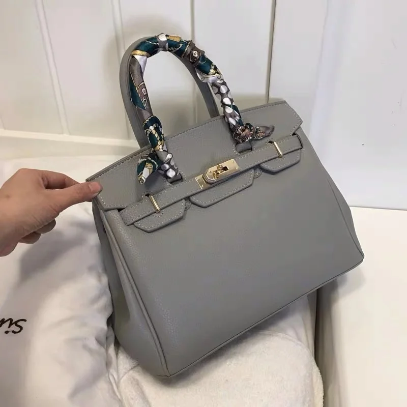 Bolsos de cuero para mujeres bolsos de lujo fashion mujeres bolsos de disevienador grande bolso de mano de Cadena de cuero b