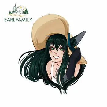 

EARLFAMILY 13cm x 11.1cm For Monstergirl Car Stickers Vinyl Material Decal Car Door Protector Anime Cartoon Graphics Decor