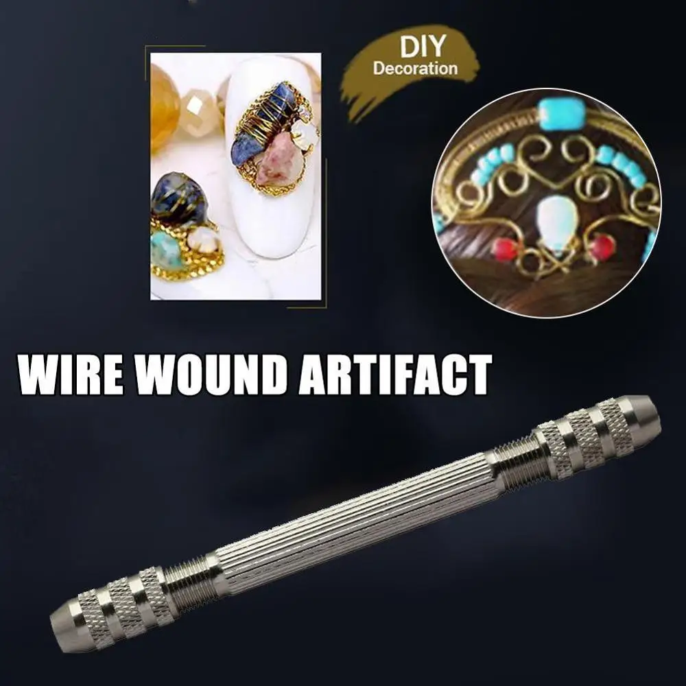 Wire Threader Tools Wire Twist Tool fit 0.3-3.2mm Wire DIY Jewelry Handmade Craft Tool Vise Craft Decor Hand Drill Set