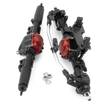 

FBIL-CNC Aluminum Front Rear Straight Complete Axle For Axial SCX10 II 90046 1/10 RC Crawler Car Upgrade Parts