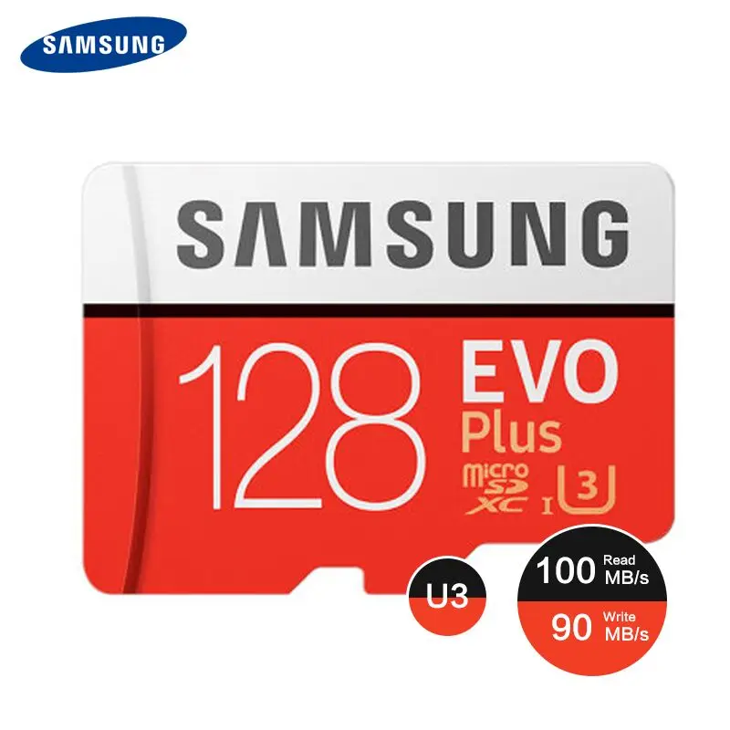 SAMSUNG Micro SD Memory Card EVO Plus 256GB 128GB 64GB 100MB s SDXC C10 U3 UHS 3