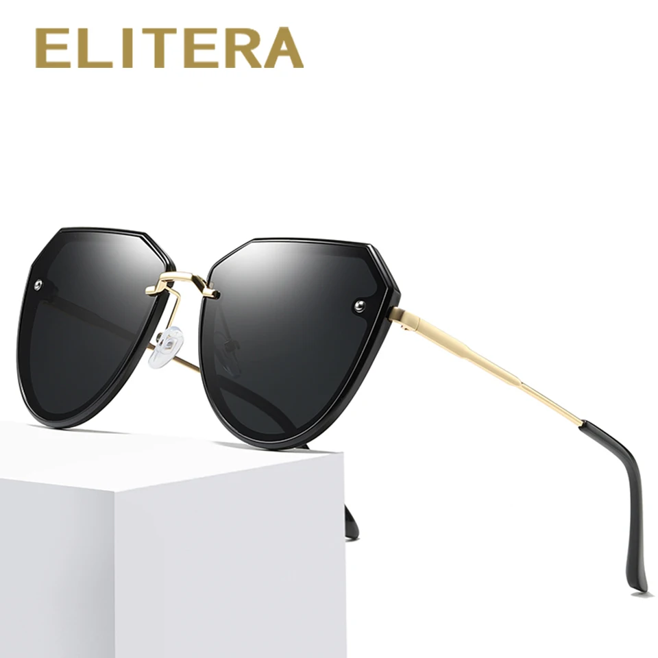 Элитные поляризованные женские солнцезащитные очки ELITERA модные из сплава для