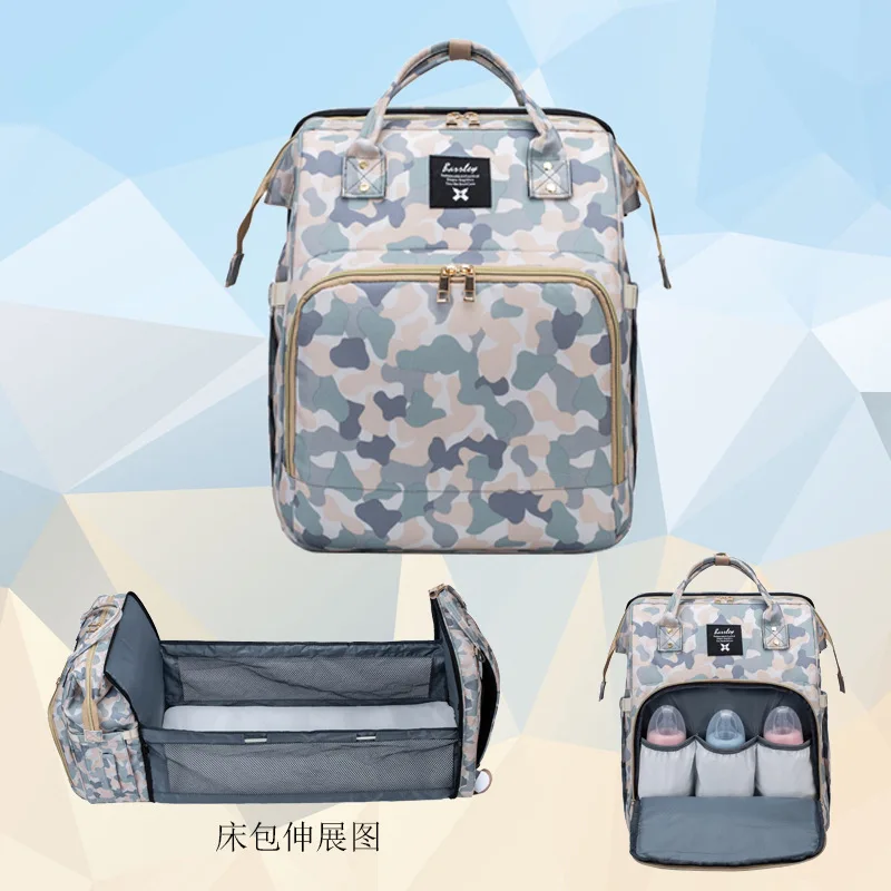 

Backpack Baby Bed Mummy Maternity Multifunctional Large Capacity Nappy Diaper Bag Travel Nursing Bag for Baby Care Women's Bags