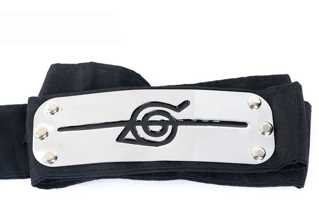Anime Headband Leaf Village Logo Konoha Cosplay Costume Accessories black