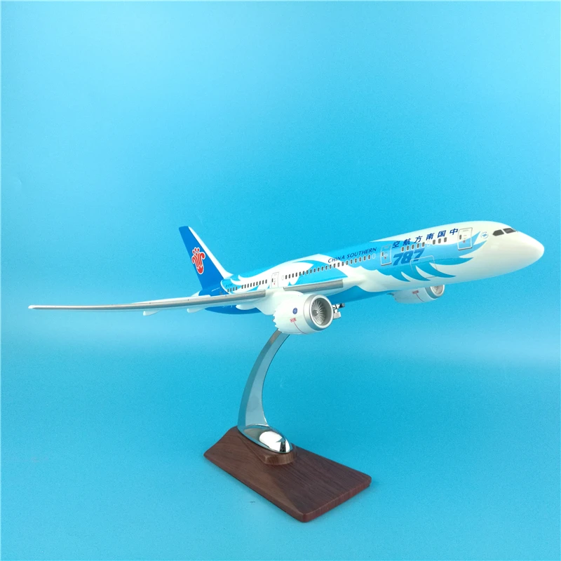30 см 1:200 весы Boeing B787 Китай Southern AIR W Базовая Смола самолета статическая solide модель игрушка литая под давлением пластиковая самолет GiftsDisplay