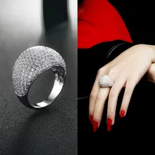 SINLEERY блестящие кольца для коктейлей с большим кристаллом, женские кольца синего и серебряного цвета, Свадебные обручальные кольца, ювелирные изделия, подарки на день Святого Валентина JZ074 SSB