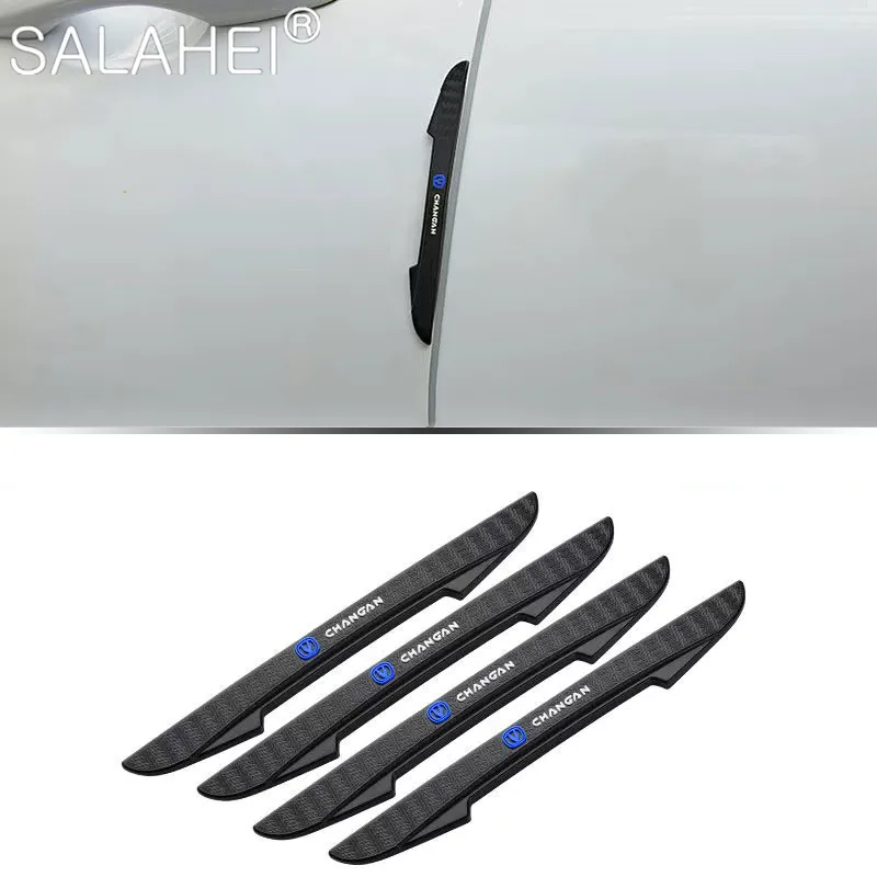 4PCS Car Door Carbon Fiber Anti-collision Strip Decoration Modification For Changan CS55 CS75 CS35 CS95 Auto Protection Stickers |
